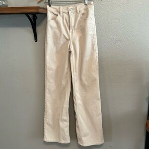 HM Divided pair of cream colored pants size 4